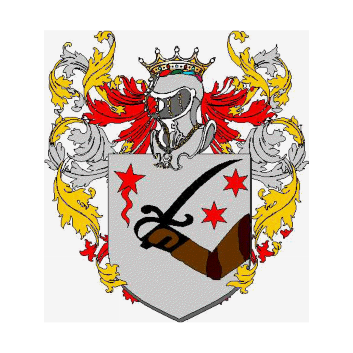 Escudo de la familiaClarenza, Clarenza