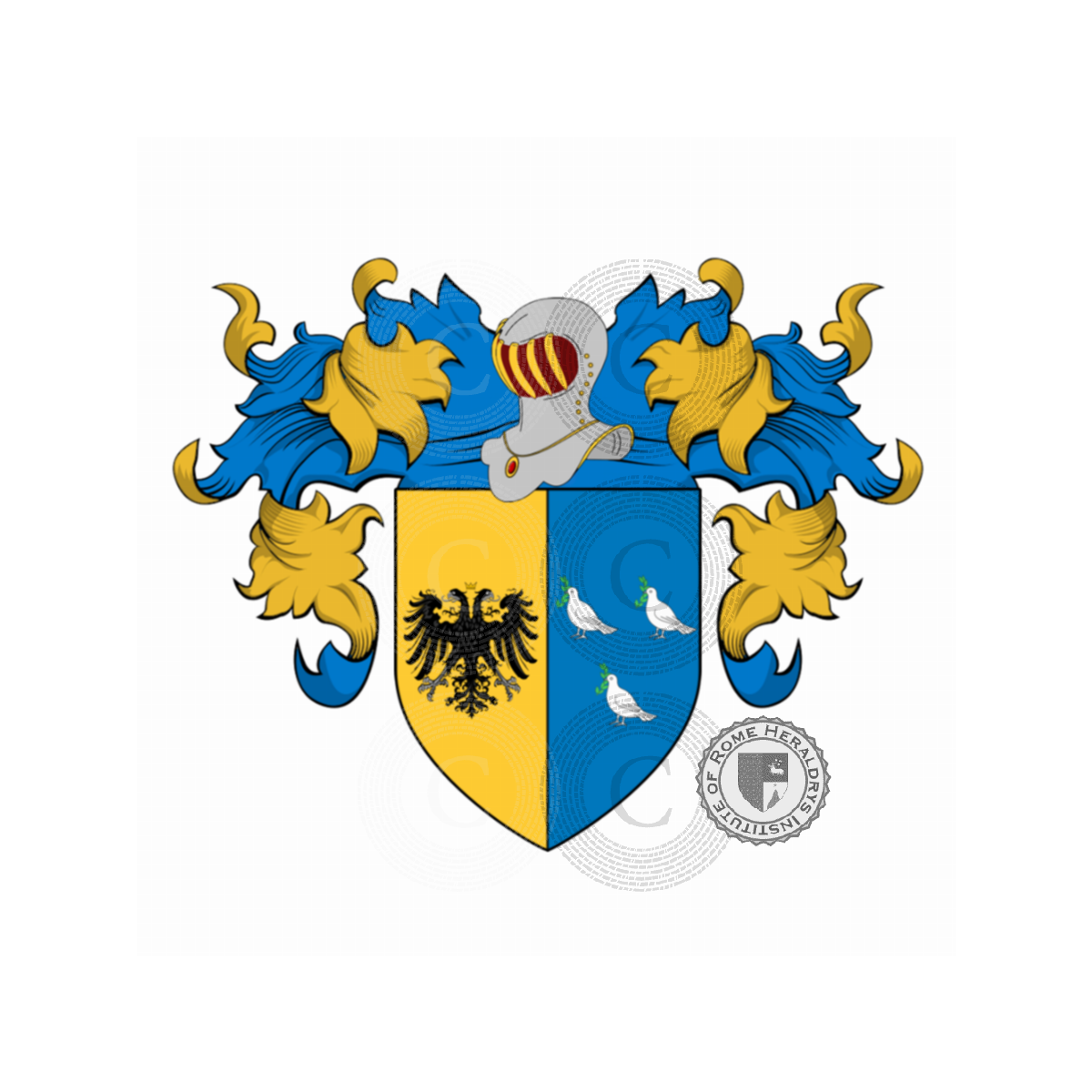 Wappen der Familiedalla Pace, dalla Pace,de Pace,del Pace d'Orso,del Pace Dardi,Pace di Montemaggiore