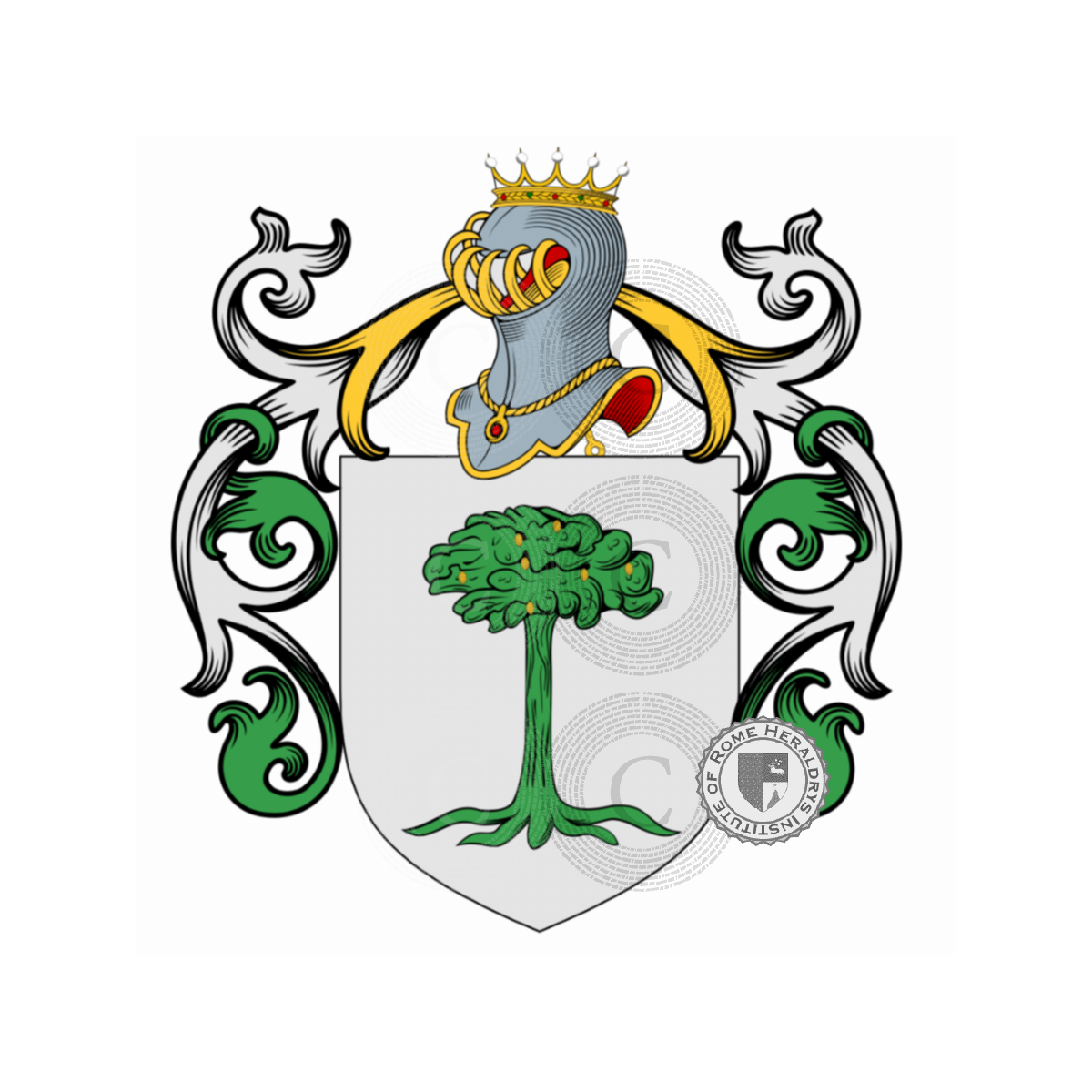 Escudo de la familiaAlberi, Albero,Alveri