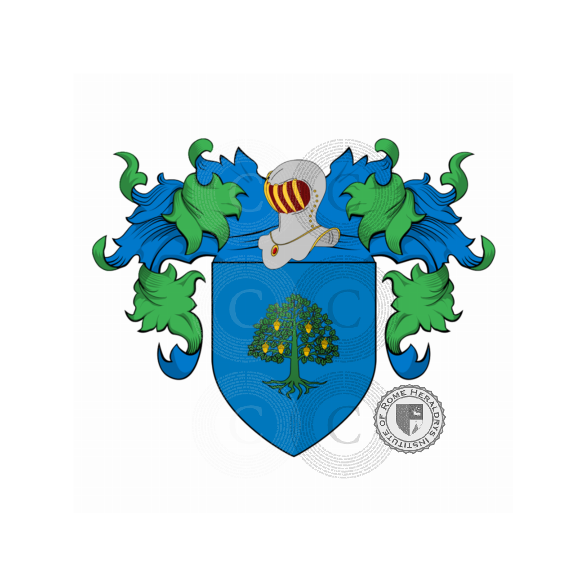 Wappen der FamilieLalignami, della Rovere