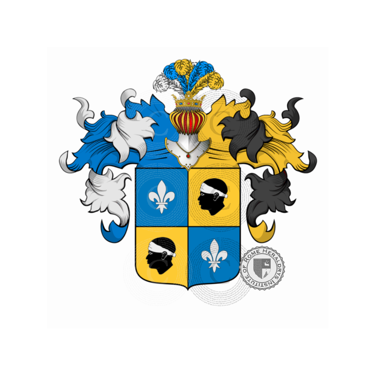 Wappen der FamilieGozzani, Pozzani