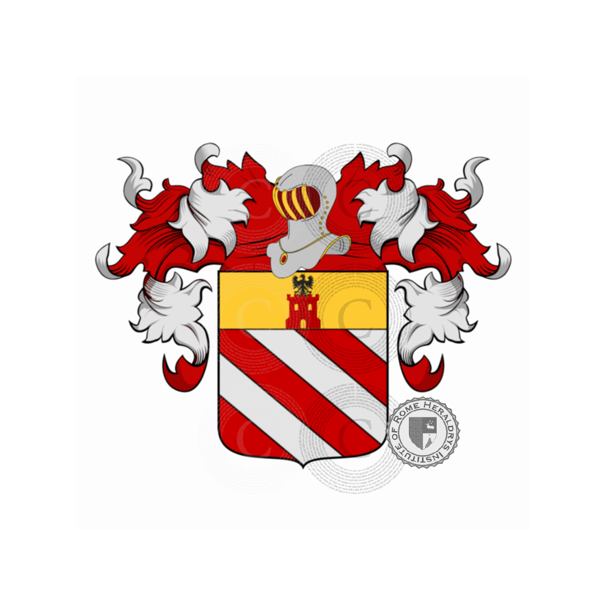 Wappen der Familiede Capitani d'Arzago, Arzaga,Arzago,de Capitani d'Arzago