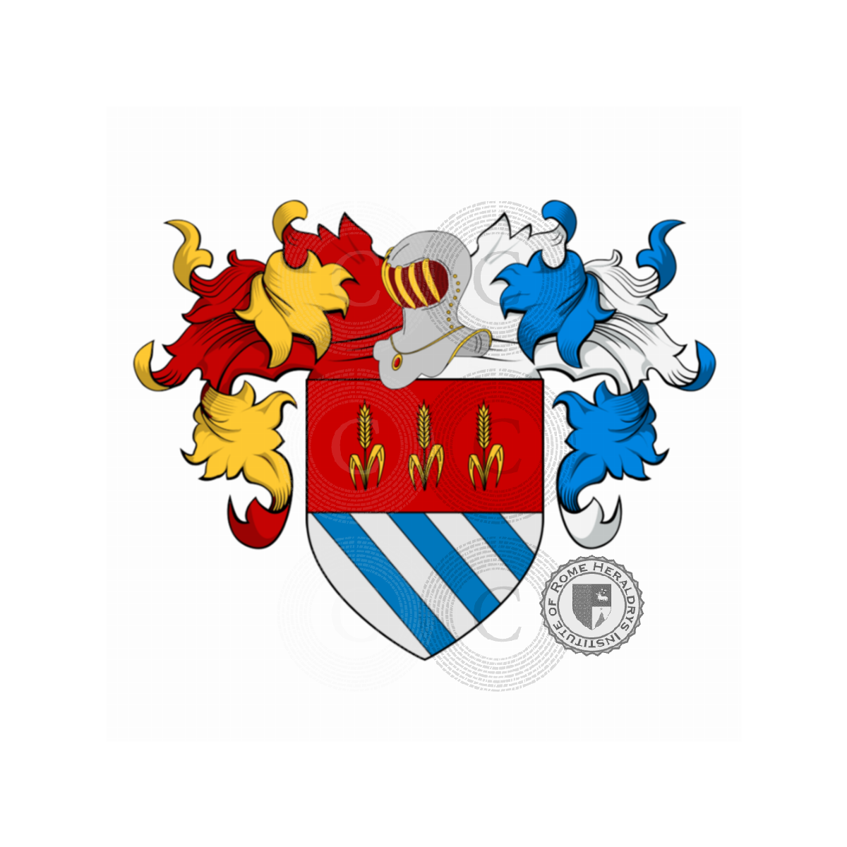 Coat of arms of familyPagliarini, dalla SPiga