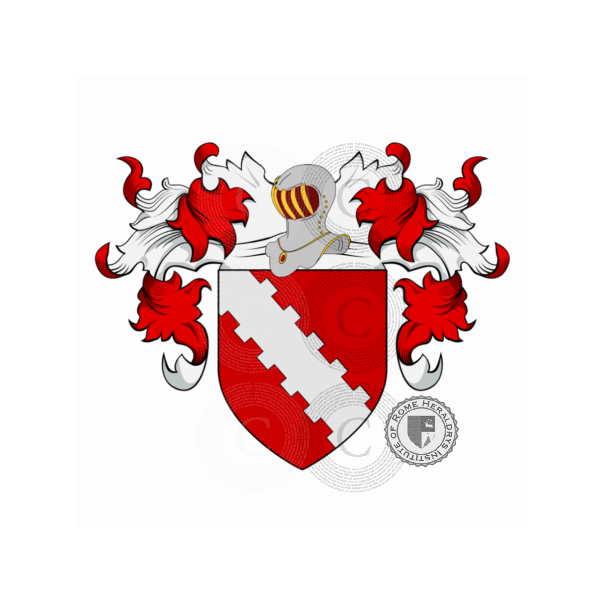 Wappen der FamilieRocca, della Rocca,la Rocca,Larocca,Rocha