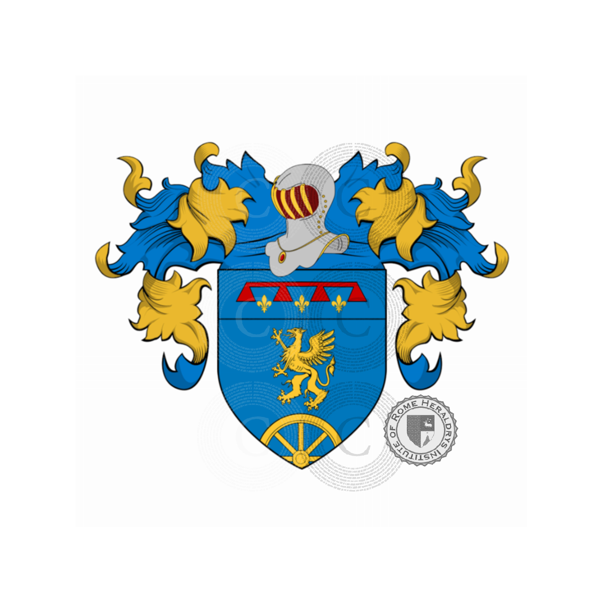 Coat of arms of familyBuffoni, Buffini,Buffon,Buffone