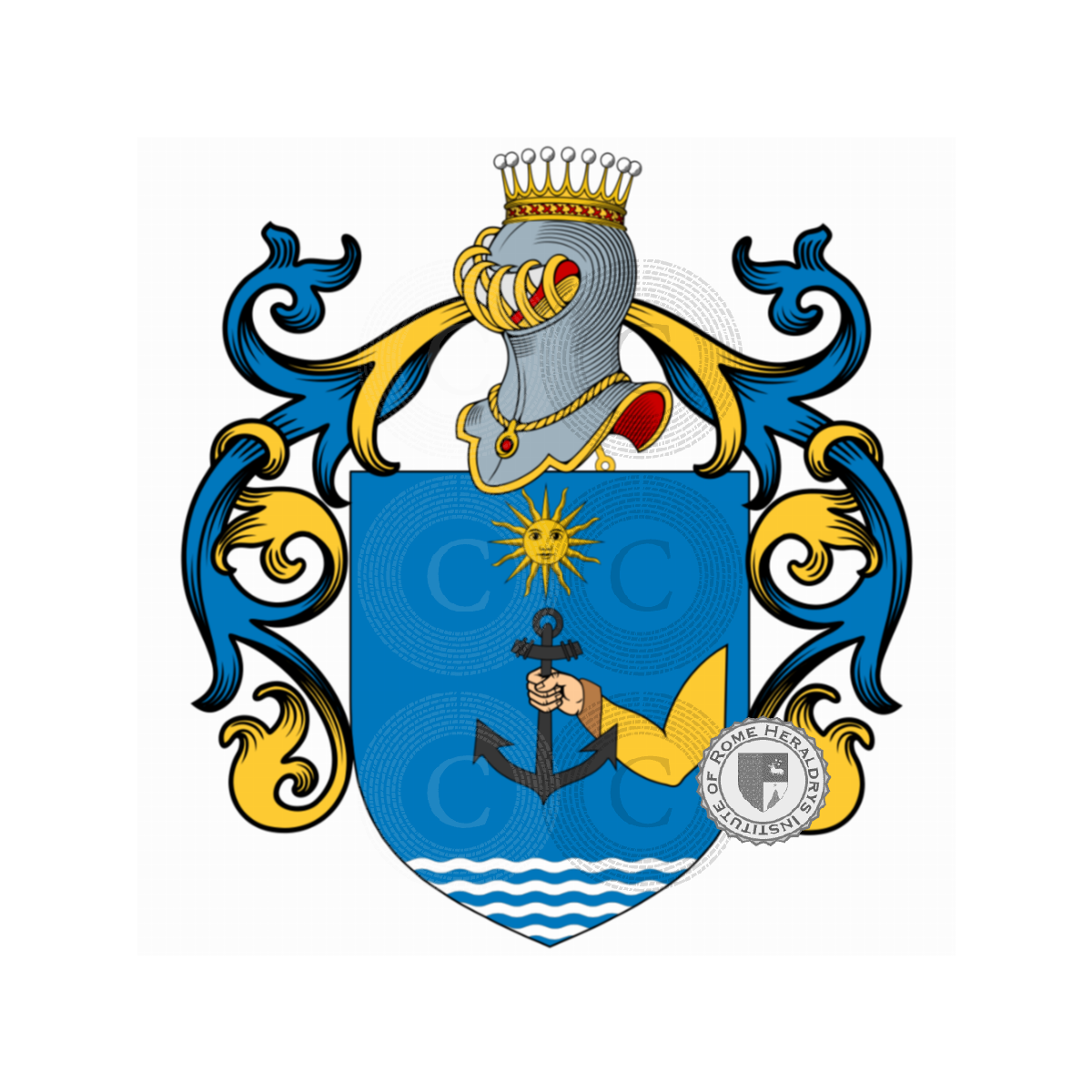 Escudo de la familiaBuffoni, Buffini,Buffon,Buffone