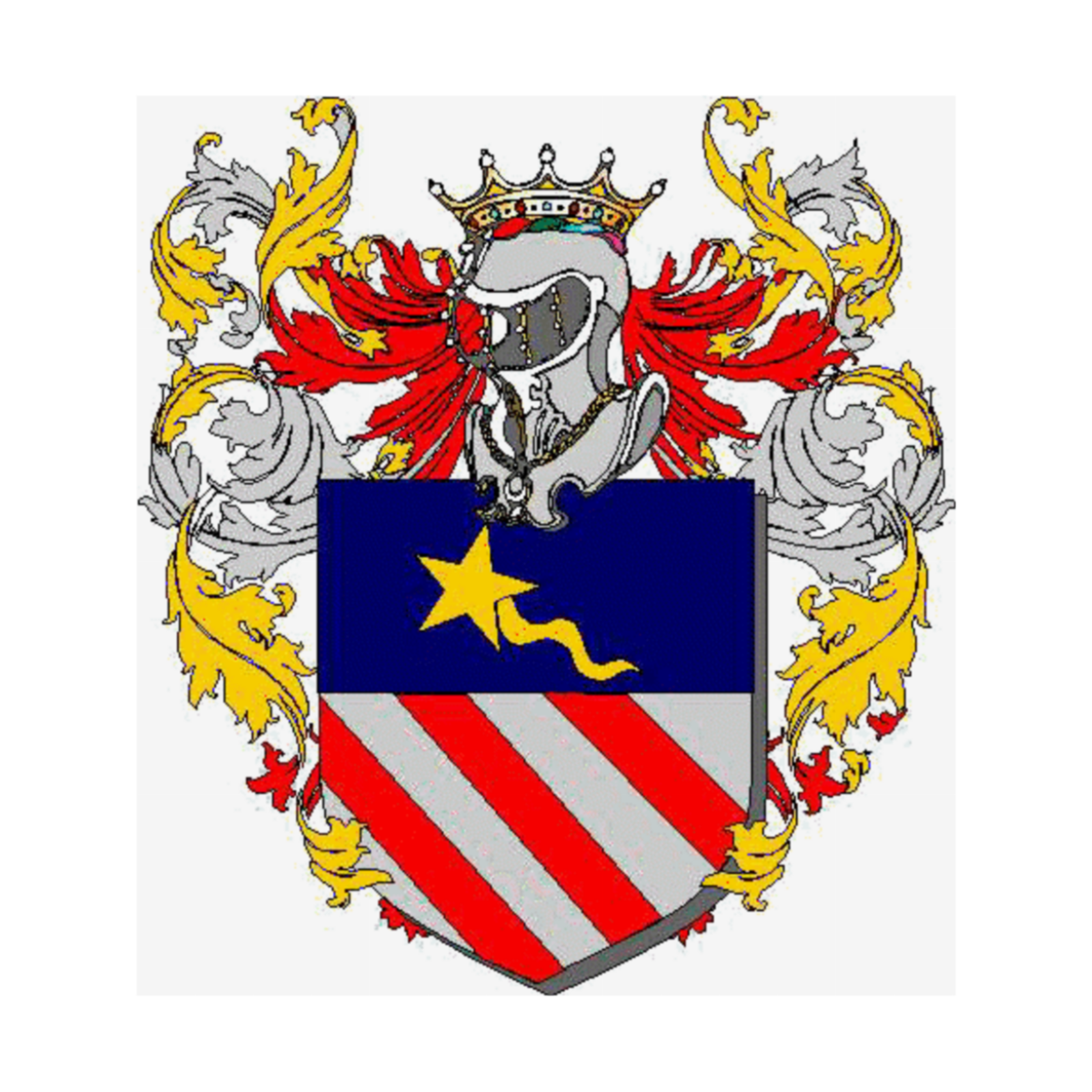Escudo de la familiaComello Montalban, Comelli,Comello Montalban
