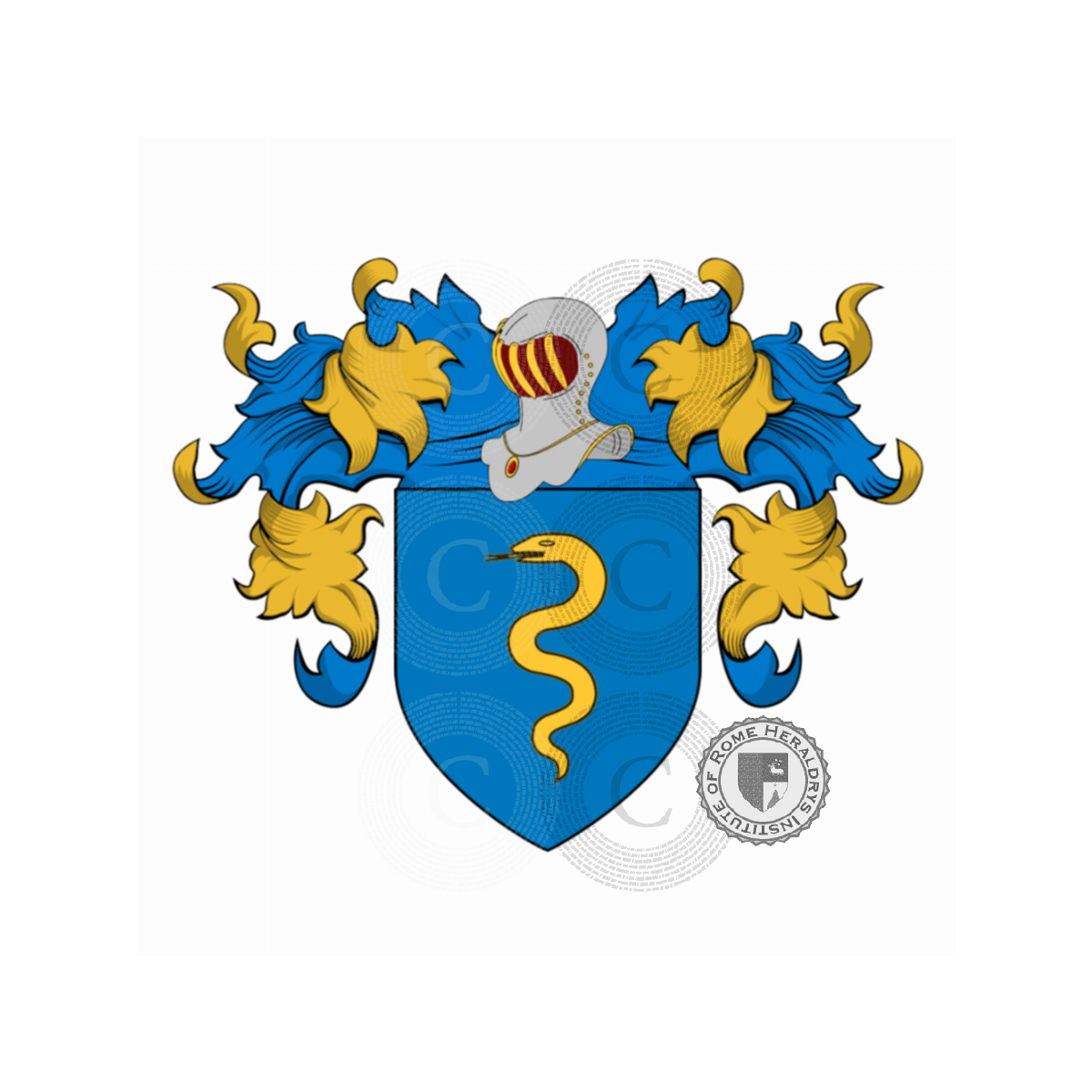 Coat of arms of familyCecchi, Cecchi del Cane,Cecchi del Drago,Cecchi delle Ruote,Cecchi Toldi