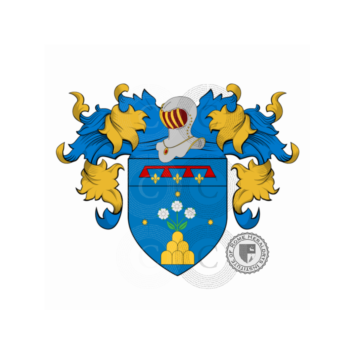 Wappen der FamilieCecchi del Drago, Cecchi del Cane,Cecchi del Drago,Cecchi delle Ruote,Cecchi Toldi