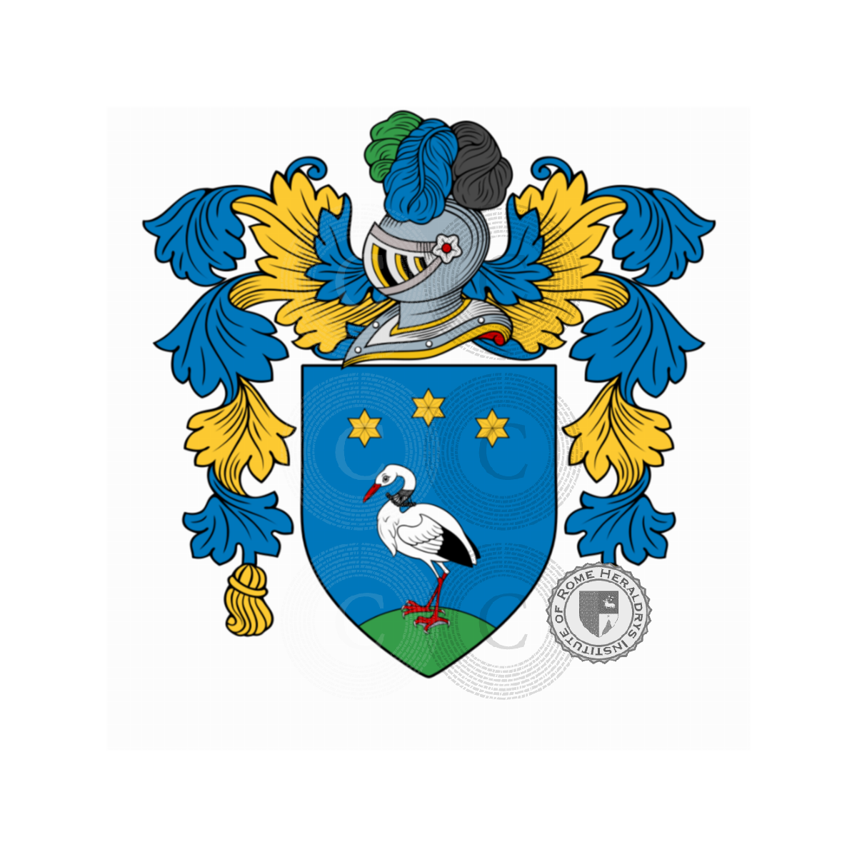 Escudo de la familiaPaltrinieri, Paltroneri,Patrineri,Poltronrerius,Potrniero