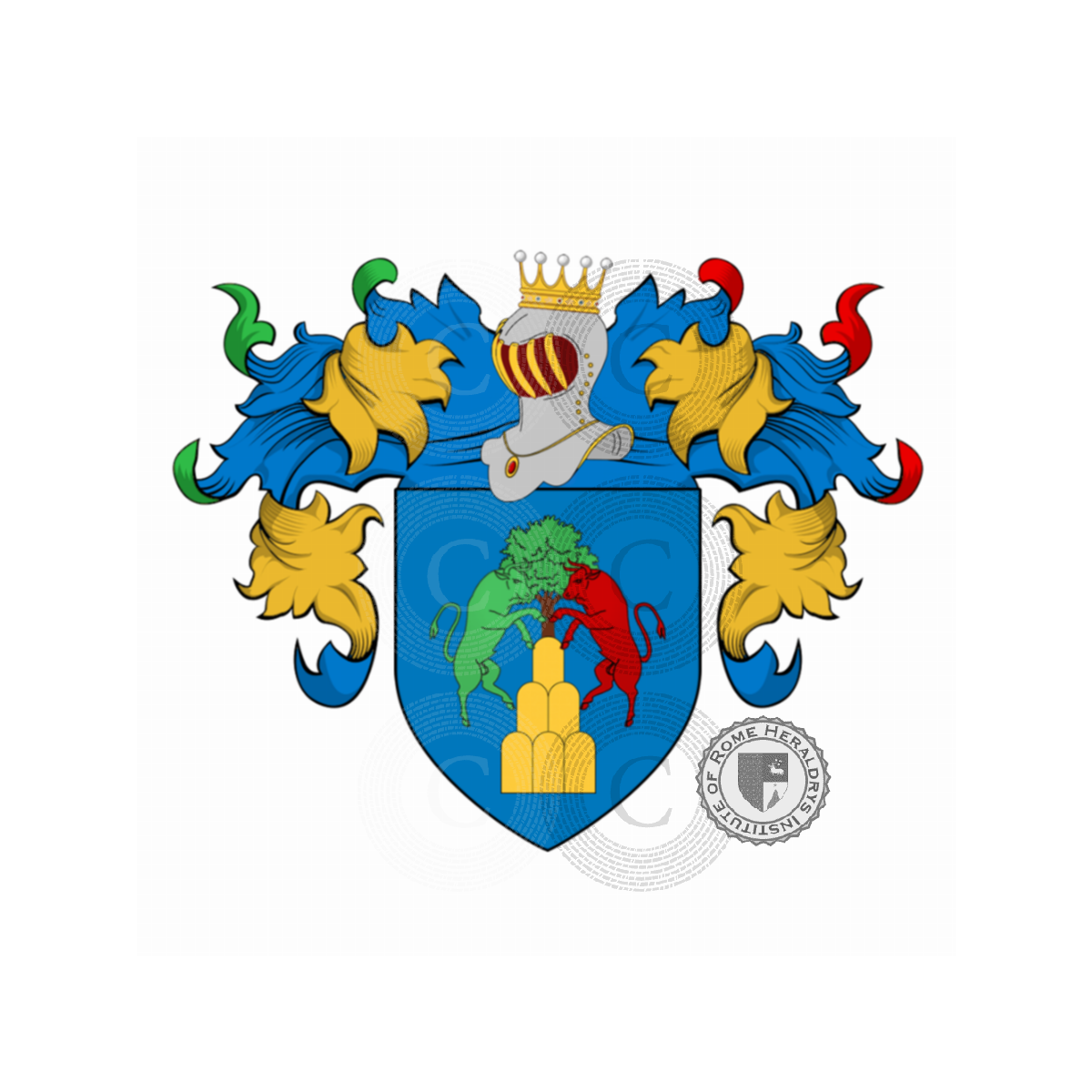 Escudo de la familiaTurini, Ardenghi,Baronci Turini,Turina,Turino,Turrini