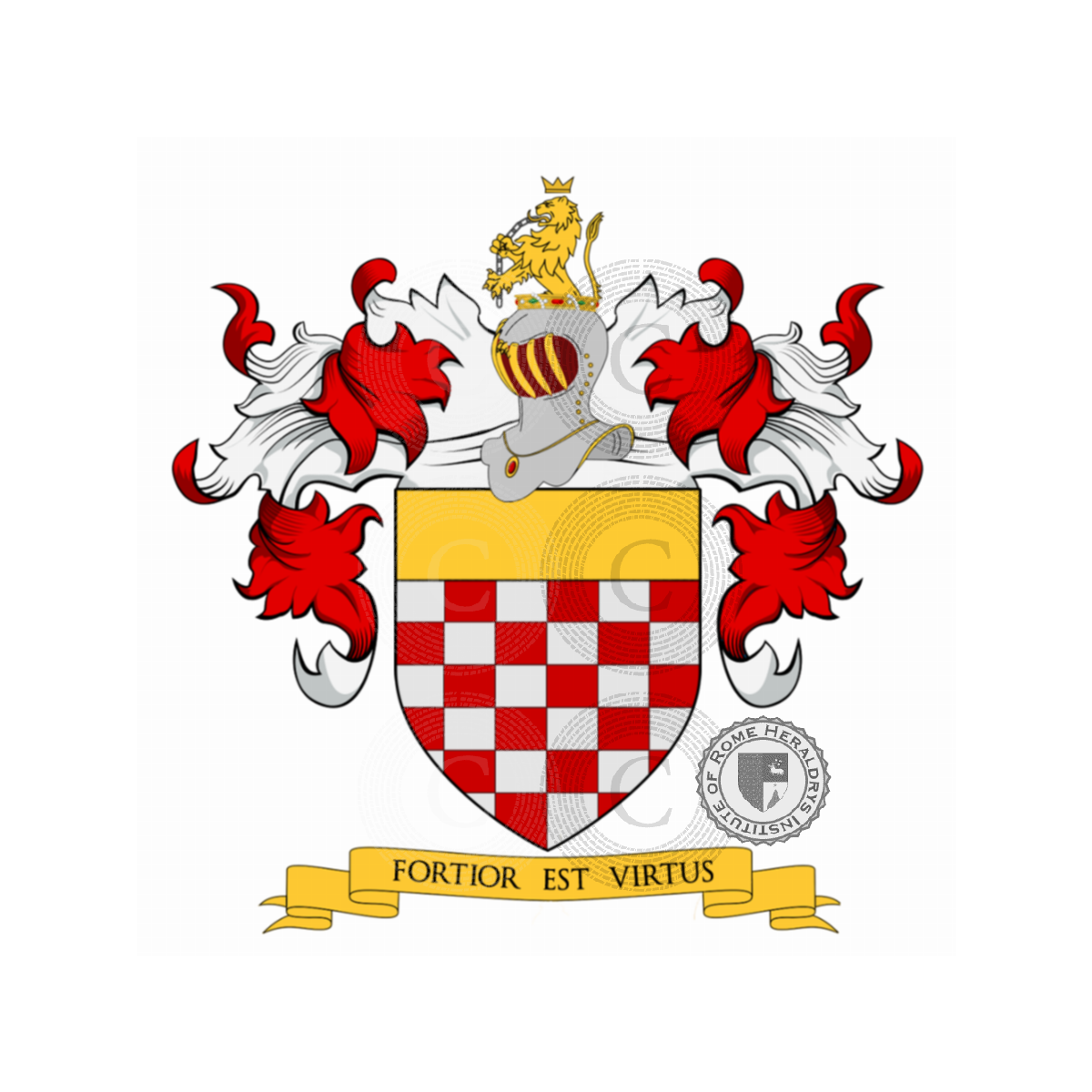 Coat of arms of familyDeRegibus, Deregibus,Rabacini,Re