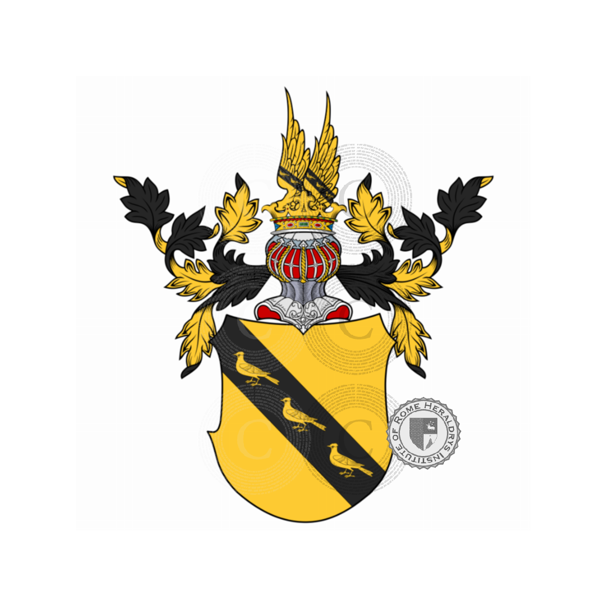 Coat of arms of familyLärcher d'Eisseck, Lärcher d'Eisseck,Larcher de Chamont,Larcher de Lavernades,Larcher-Houth,Larchier