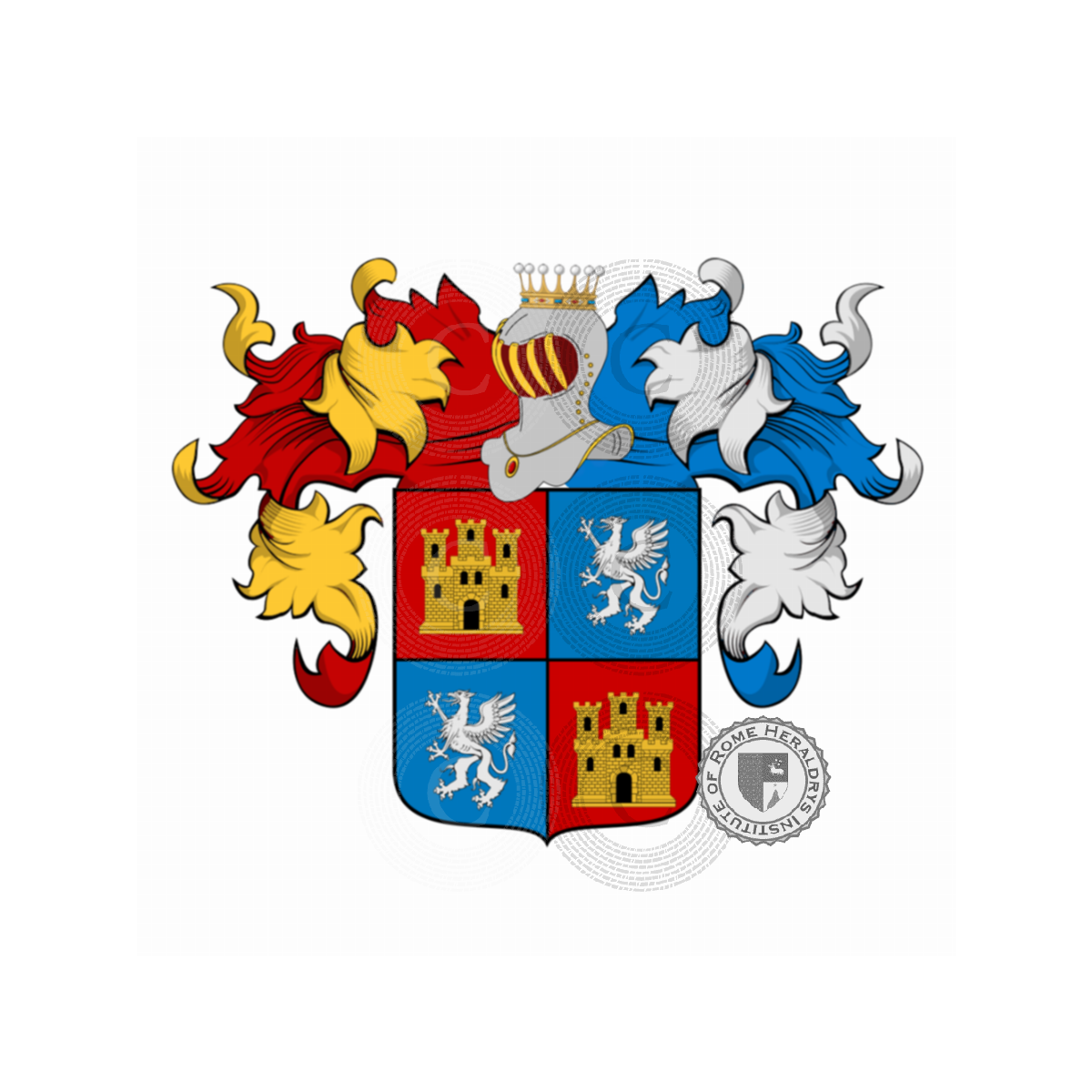 Coat of arms of familyCastelletti, Castellet,Castellitti,Incastilletta
