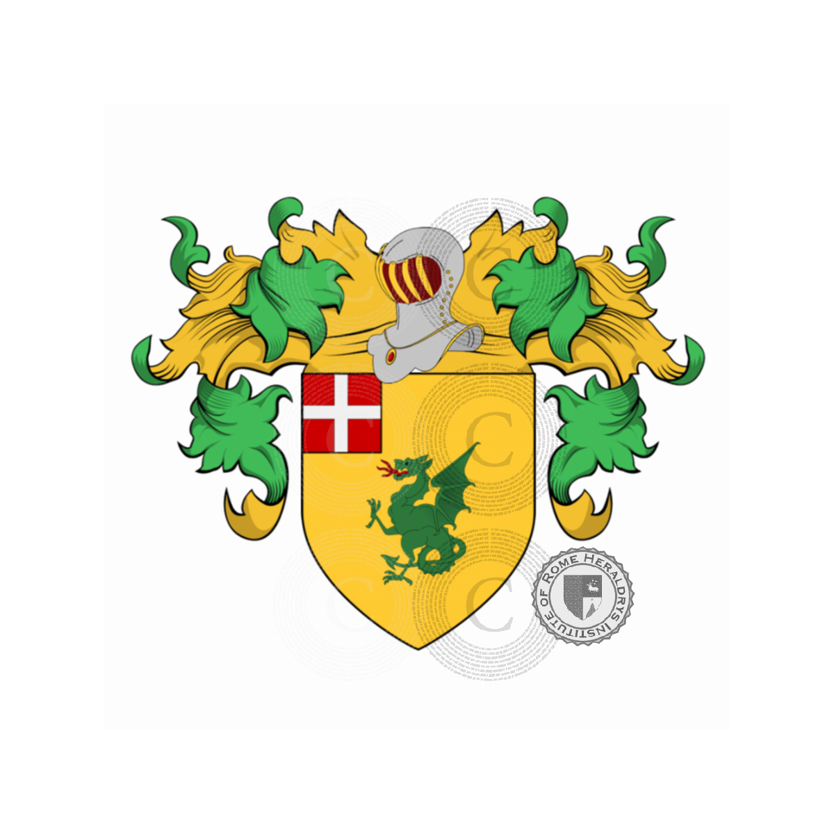 Coat of arms of familyDragoni, Dragone