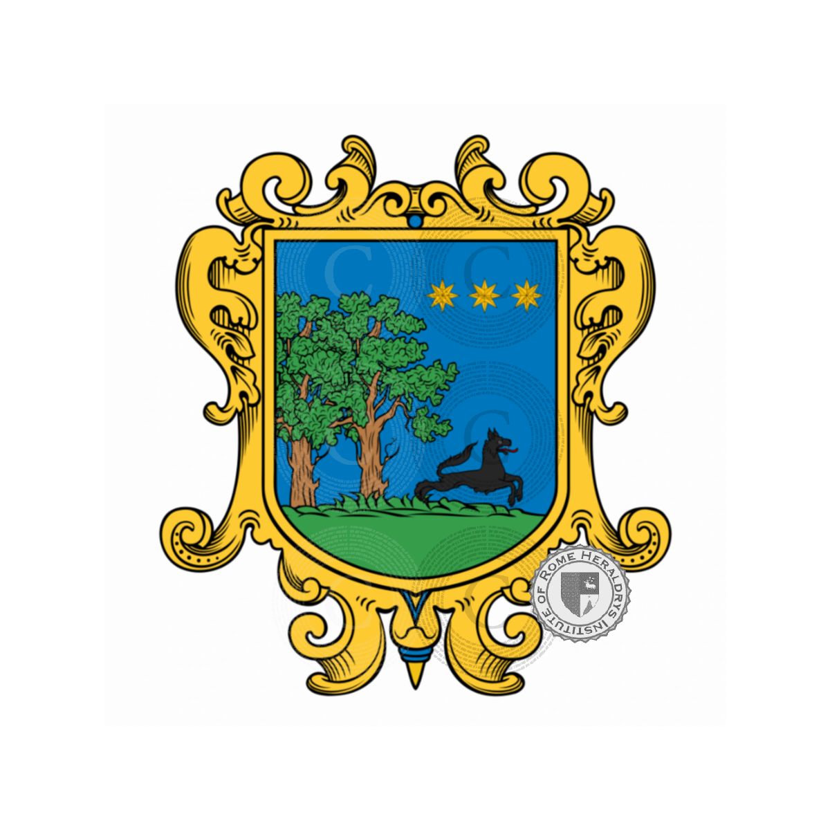 Coat of arms of familyGiannini, Giovannini,Rossi Giannini