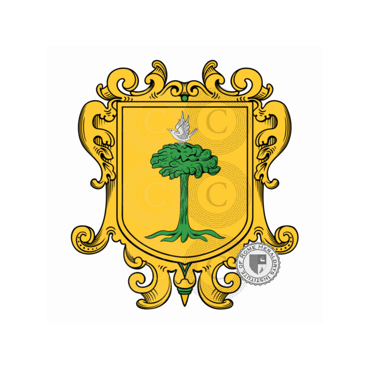 Escudo de la familiaGiannini, Giovannini,Rossi Giannini
