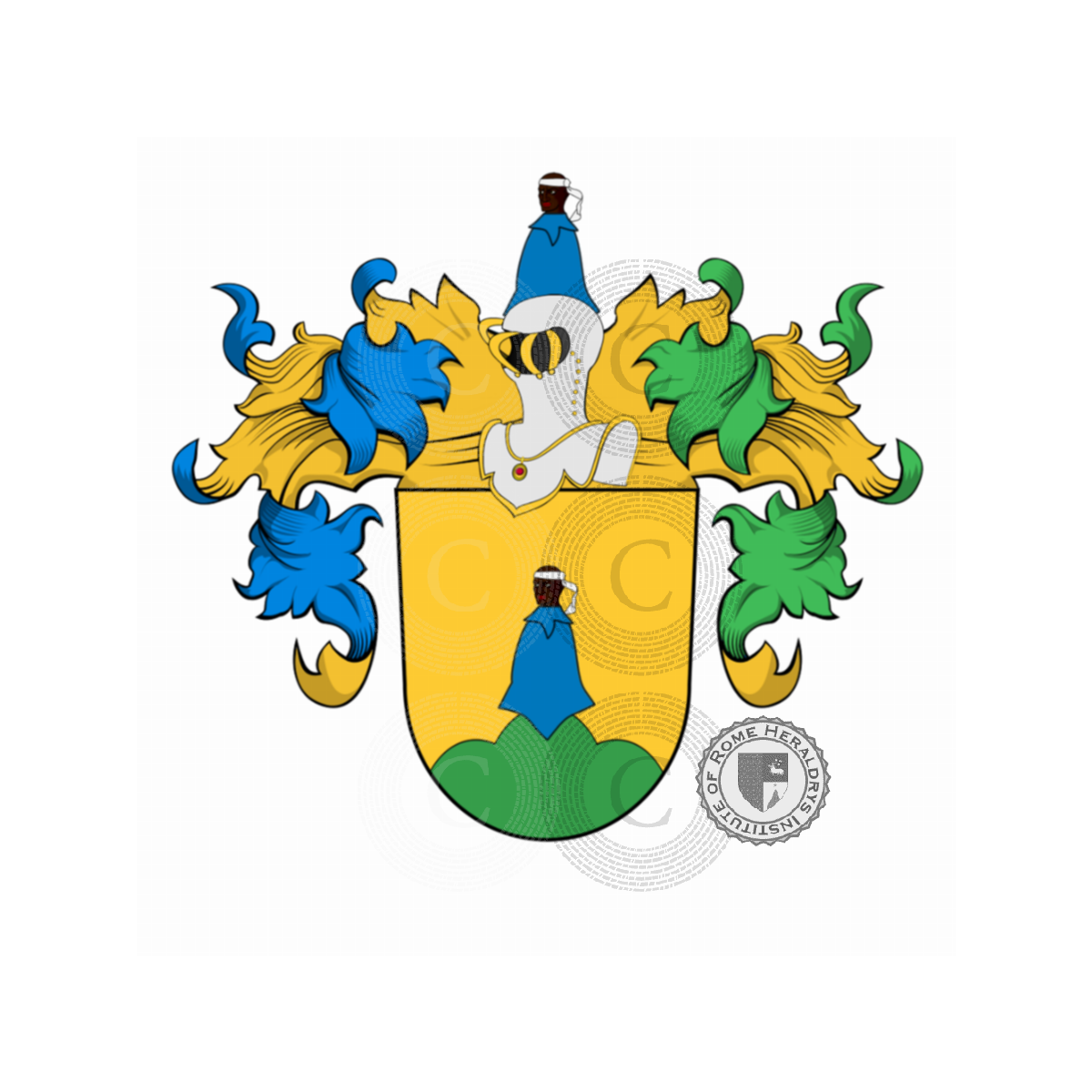 Escudo de la familiaMorhart, Morhardt,Morhart d'Offenwang