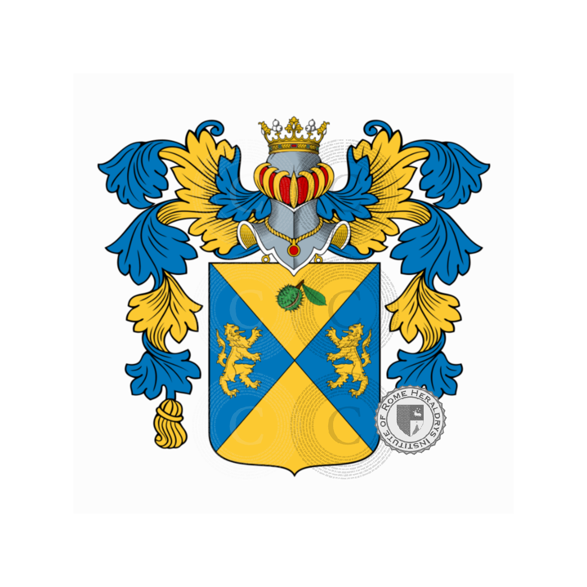 Wappen der FamilieRicci, del Riccio delle Ruote,Riccio,Rizzi,Rizzo