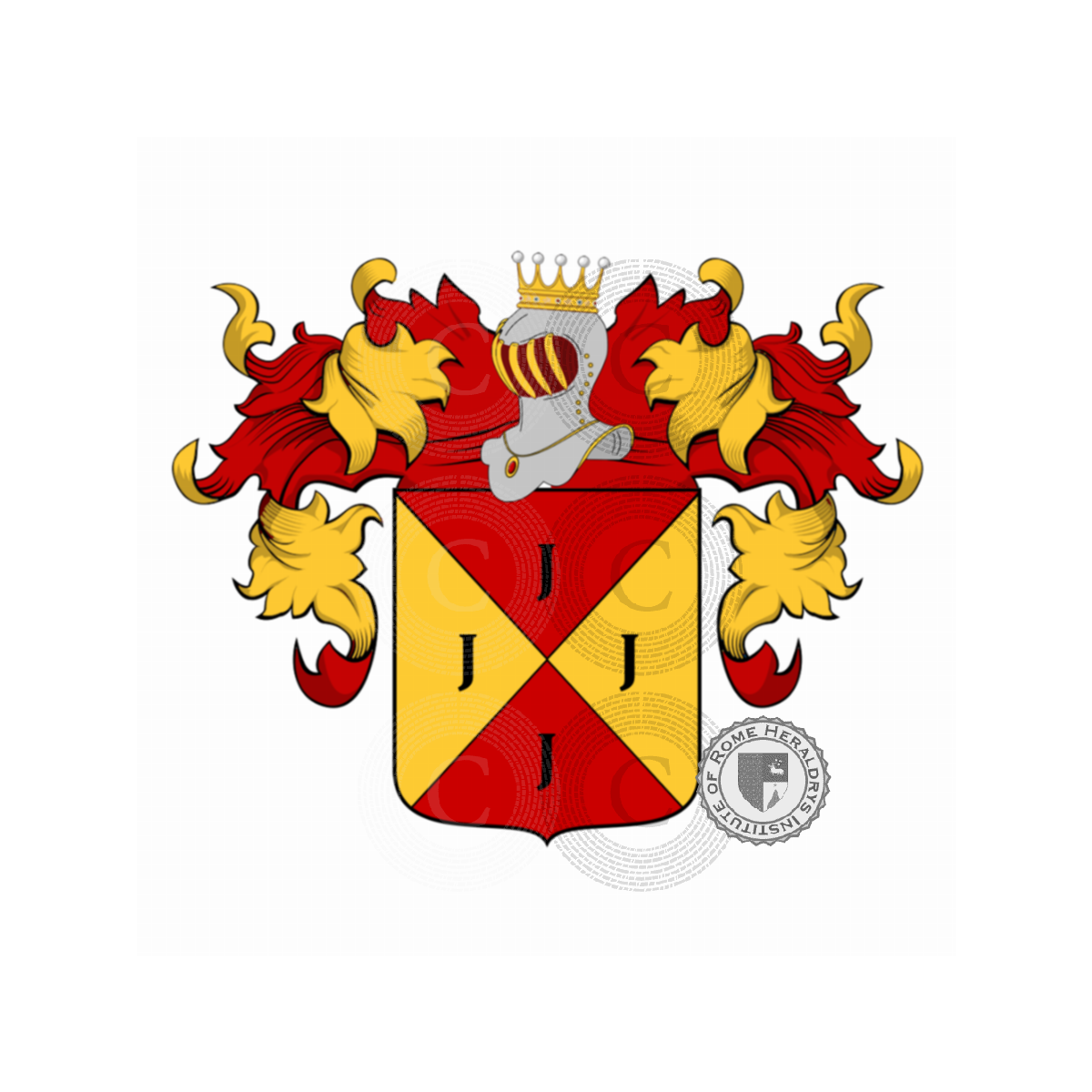 Coat of arms of familyProvenzale, Provenzale de Bruyeres