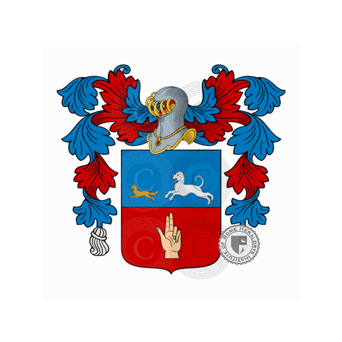 Coat of arms of familyCazzamali, Cacci,Cazzamali
