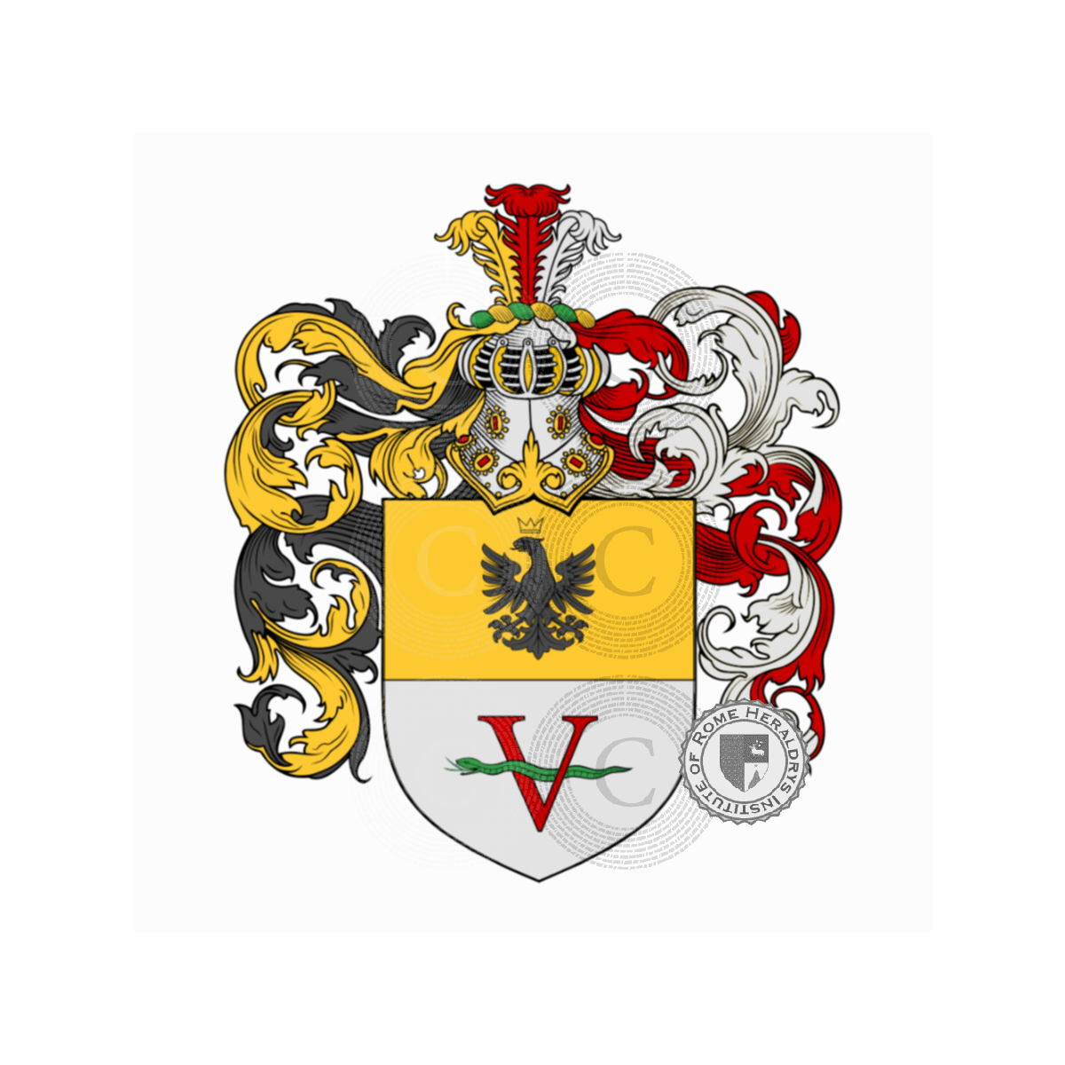 Coat of arms of familyVicentin, Visentin