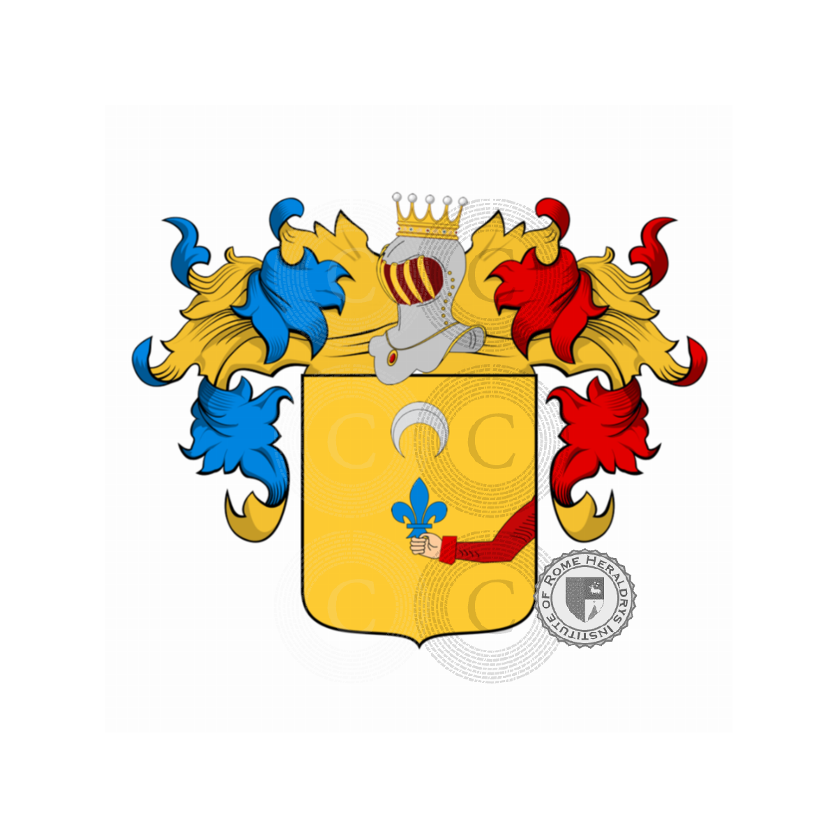 Coat of arms of familyManili, Manilia,Manilio,Manilli,Manilo