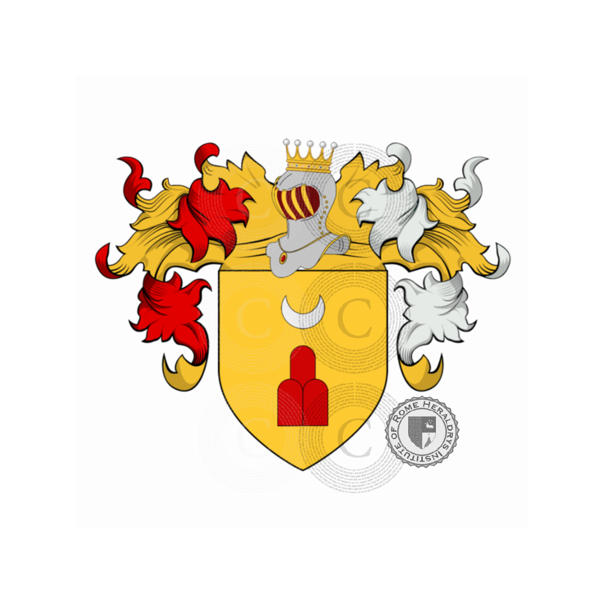 Escudo de la familiaAngeli, Angeli de Costede,d'Angela,d'Angeli,de Angeli