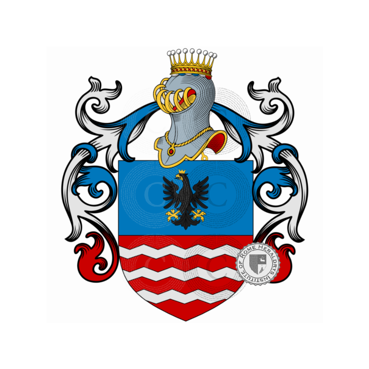Escudo de la familiaReina, de Regni,de' Regni