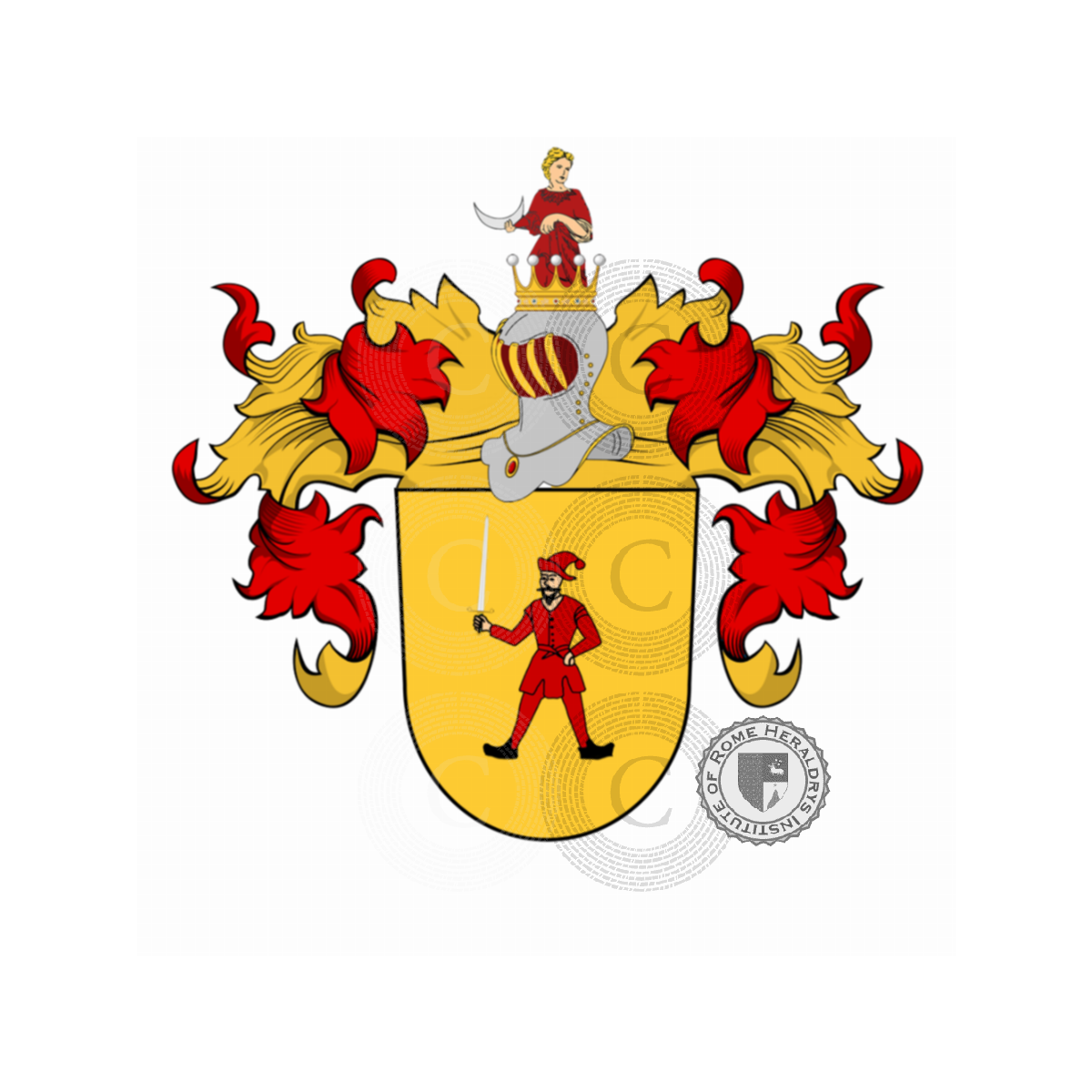 Escudo de la familiaStrack, Strack von Weissenbach