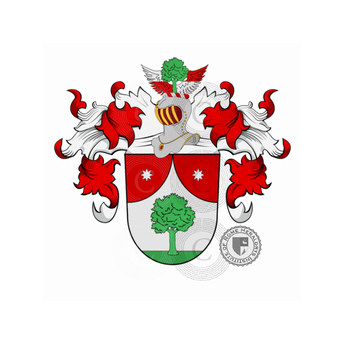 Escudo de la familiaBirker, Birken,Birker,Byrkener