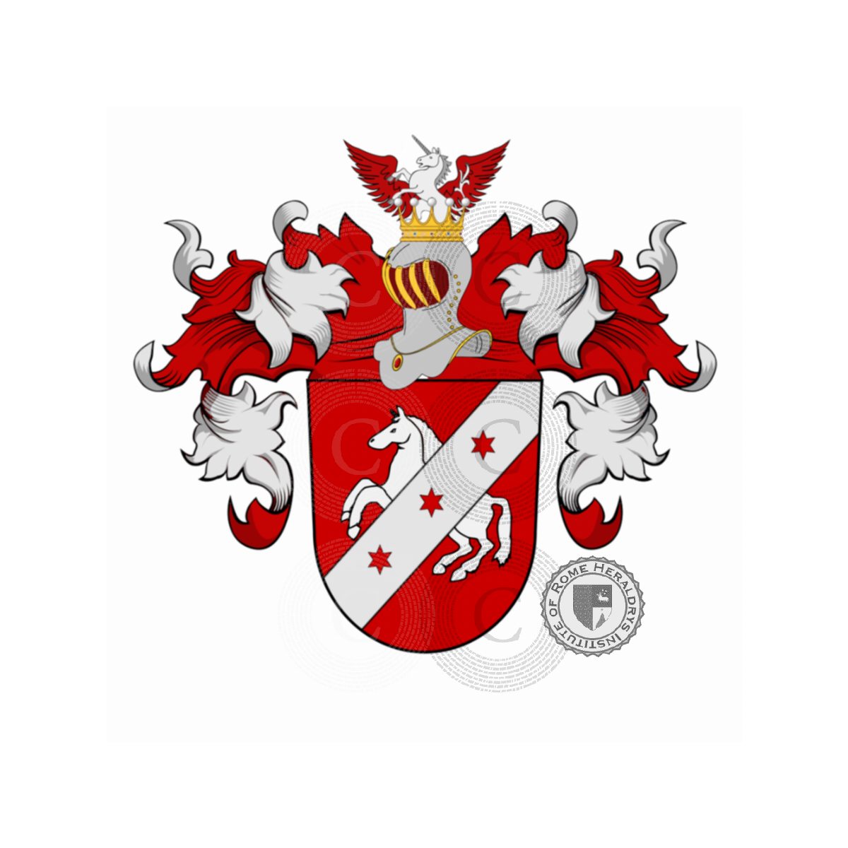 Coat of arms of familyBoomgaarden, Baumgarten,Baumgertelin,Bomgertelin