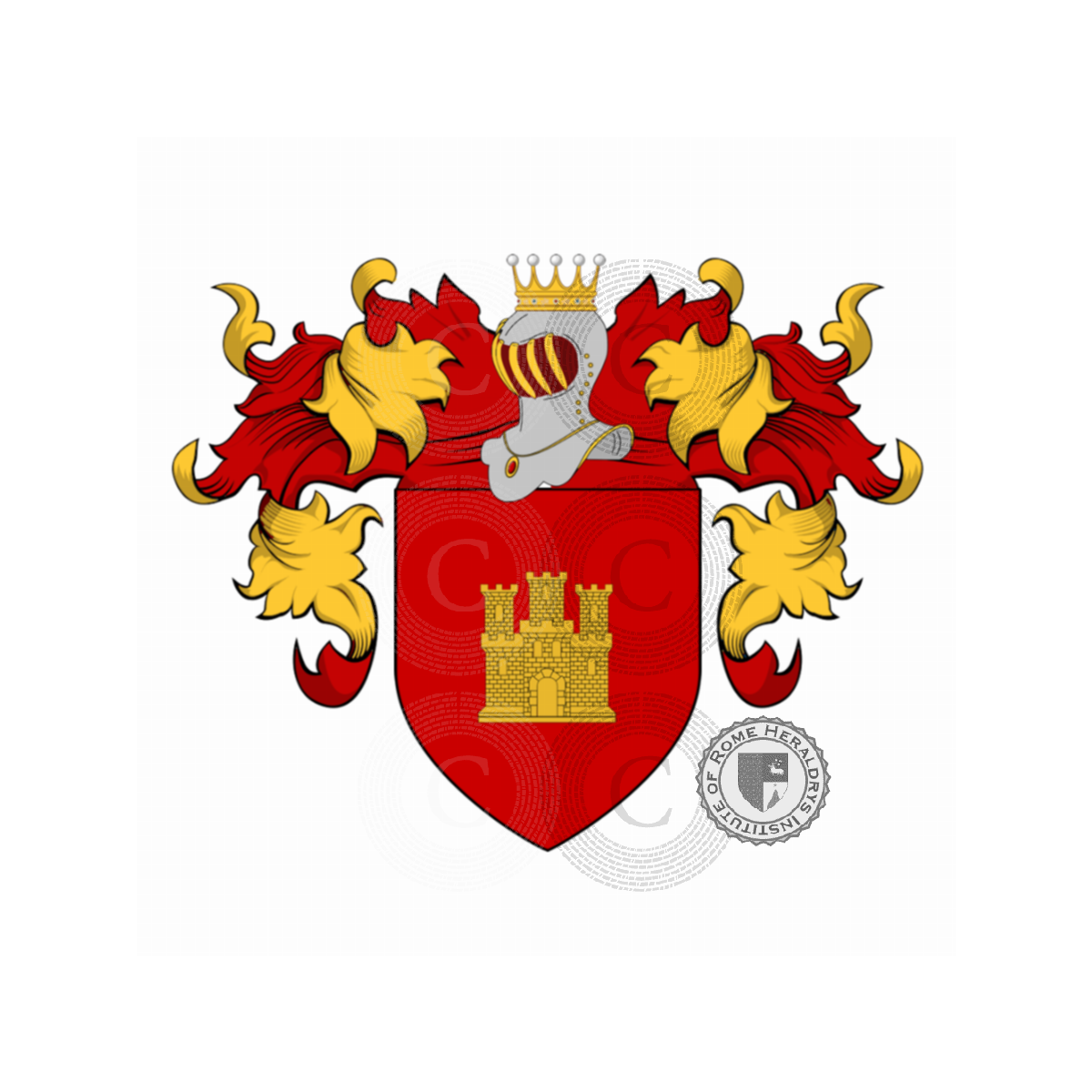 Coat of arms of familyNunez del Castillo, Nunez del Castillo,Nunez Duo