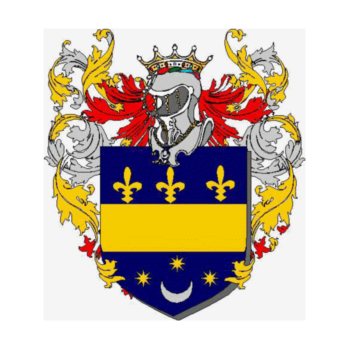 Coat of arms of familyCresci, Cresci Antiqui,Crescioli,Cresciotti,Pegolesi,Tragualzi