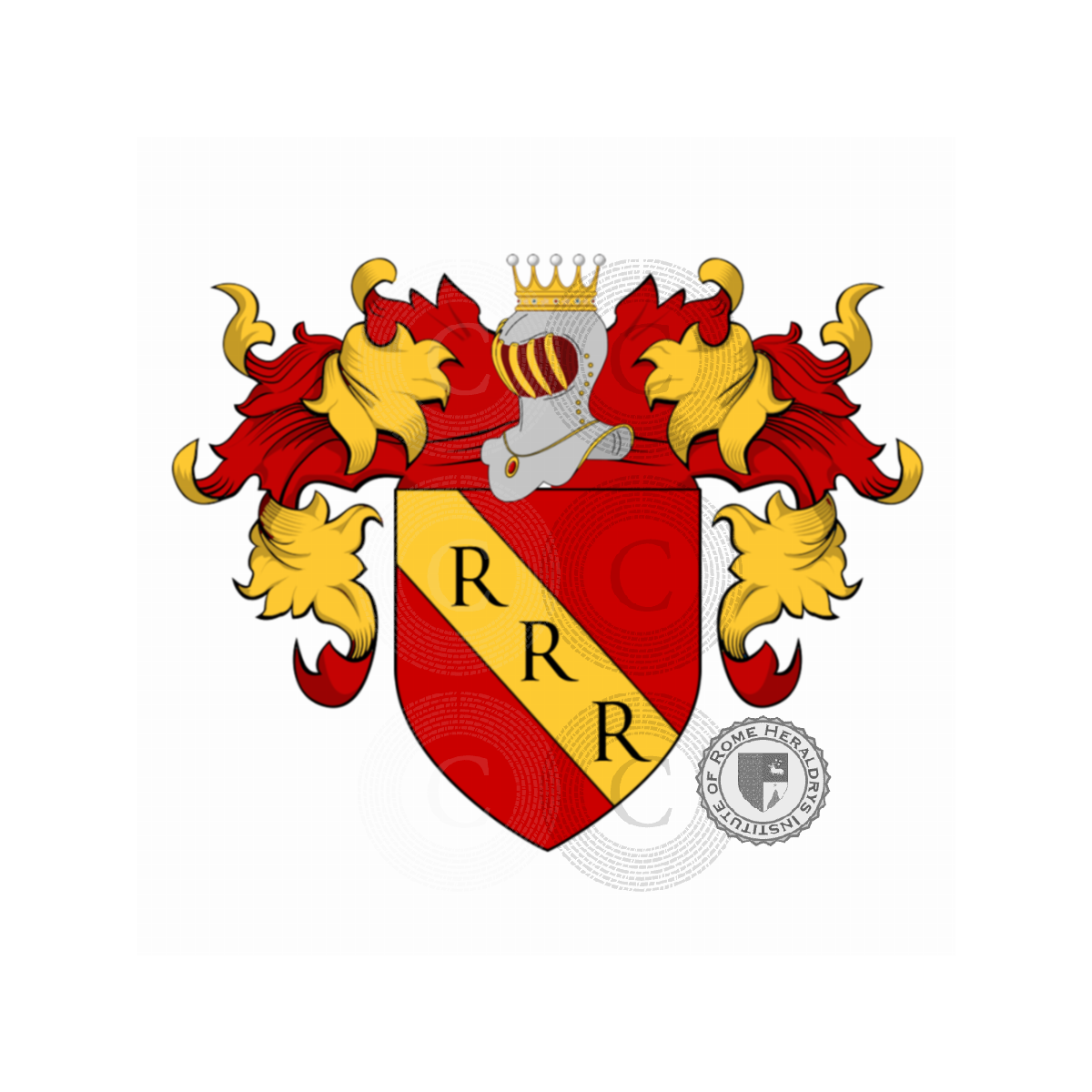 Escudo de la familiaRossi, de Rossi,de Rubeis,Rosso,Russo