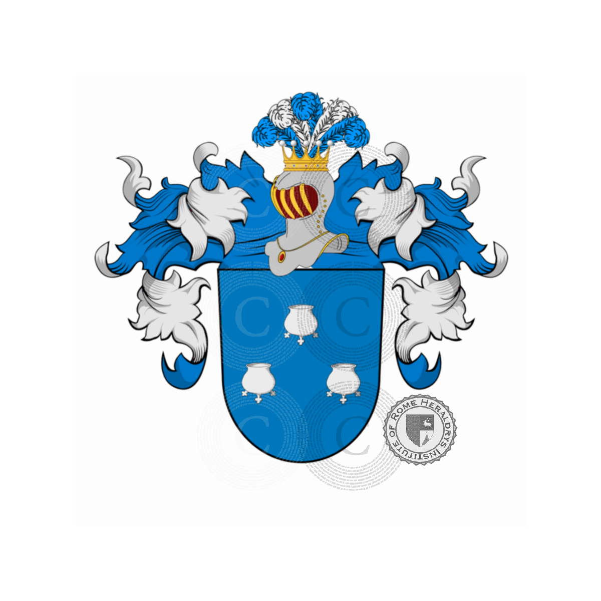Escudo de la familiaKrüger, Kruger,Krüger von Krügsheim
