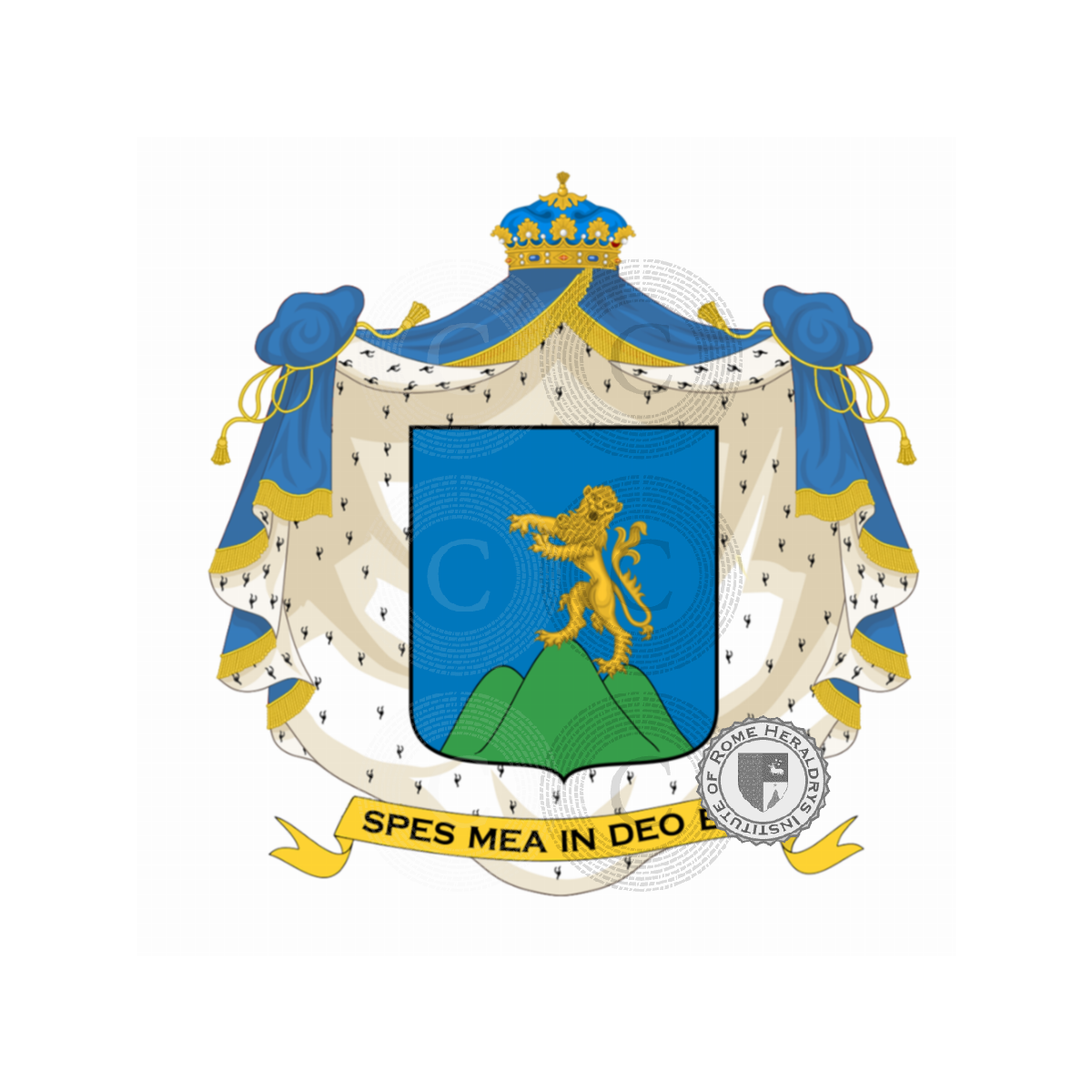 Wappen der FamilieTomasi, Tomasi,Tommasi del Barone,Tommasi di Cortona del Lion d'Oro
