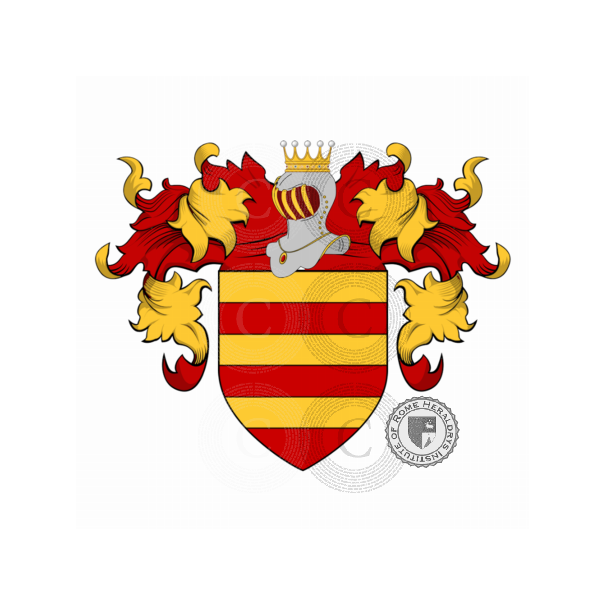 Wappen der FamilieTommasi, Tomasi,Tommasi del Barone,Tommasi di Cortona del Lion d'Oro