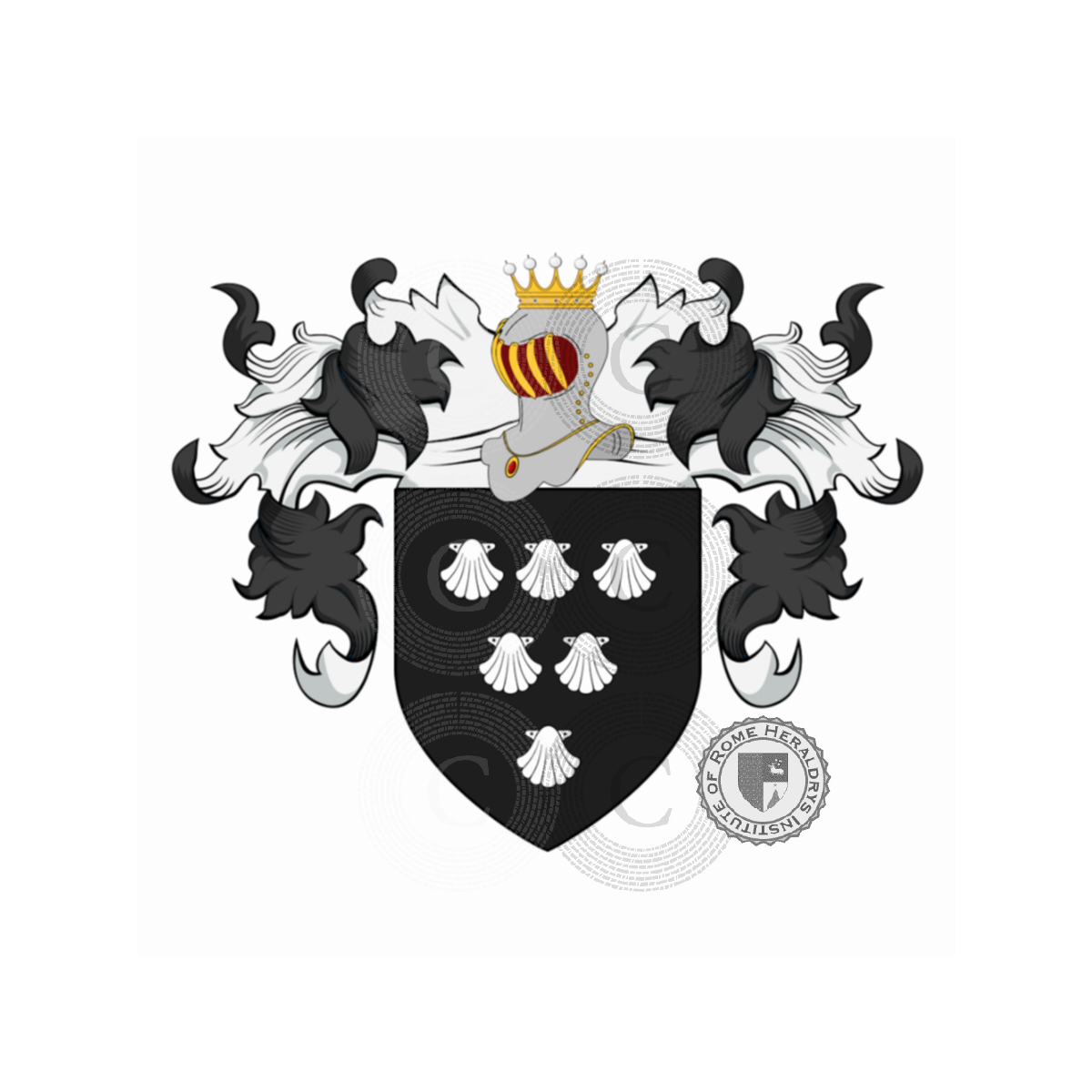 Wappen der FamilieRubin de La Grimaudière, Rubin de Cervens,Rubin de Cervin,Rubin de La Grimaudière