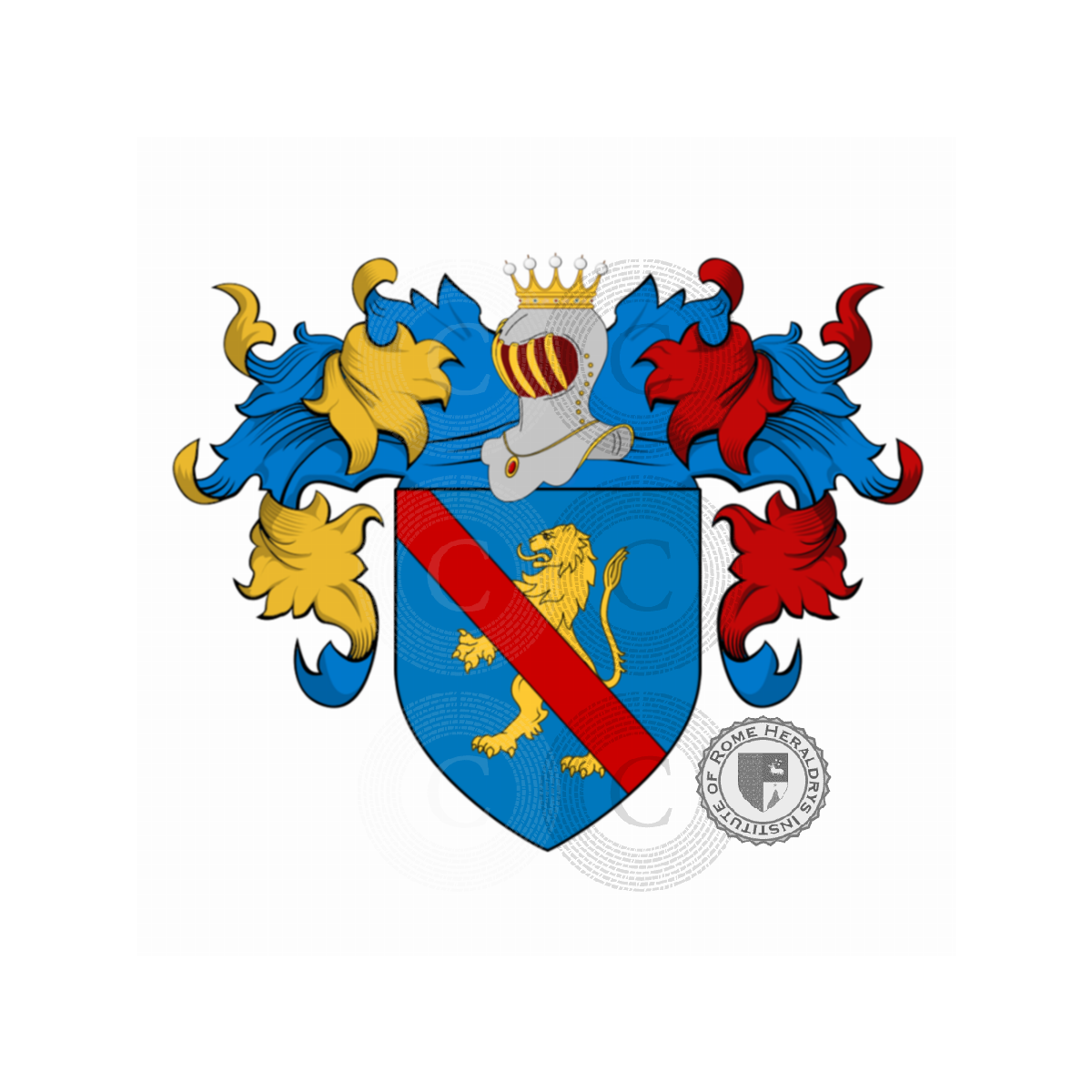 Escudo de la familiaTozzi del Lion d'Oro, Tozzi del Lion d'Oro,Tozzo della Scarperia