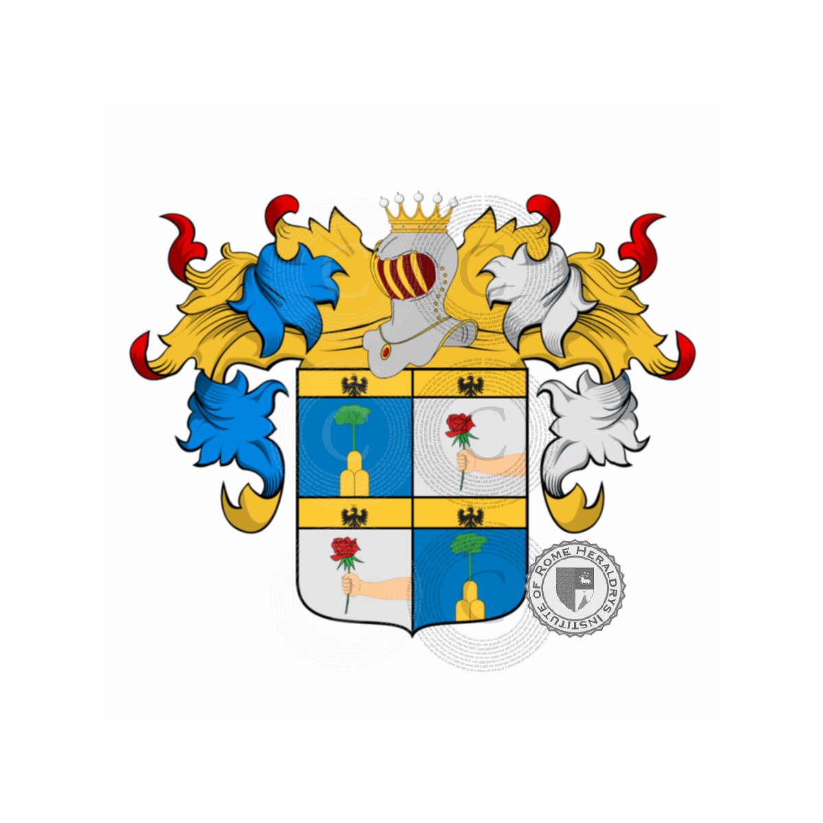 Escudo de la familiaMichelini, Michelin,Michelino,Miquelino,Ramazzotti