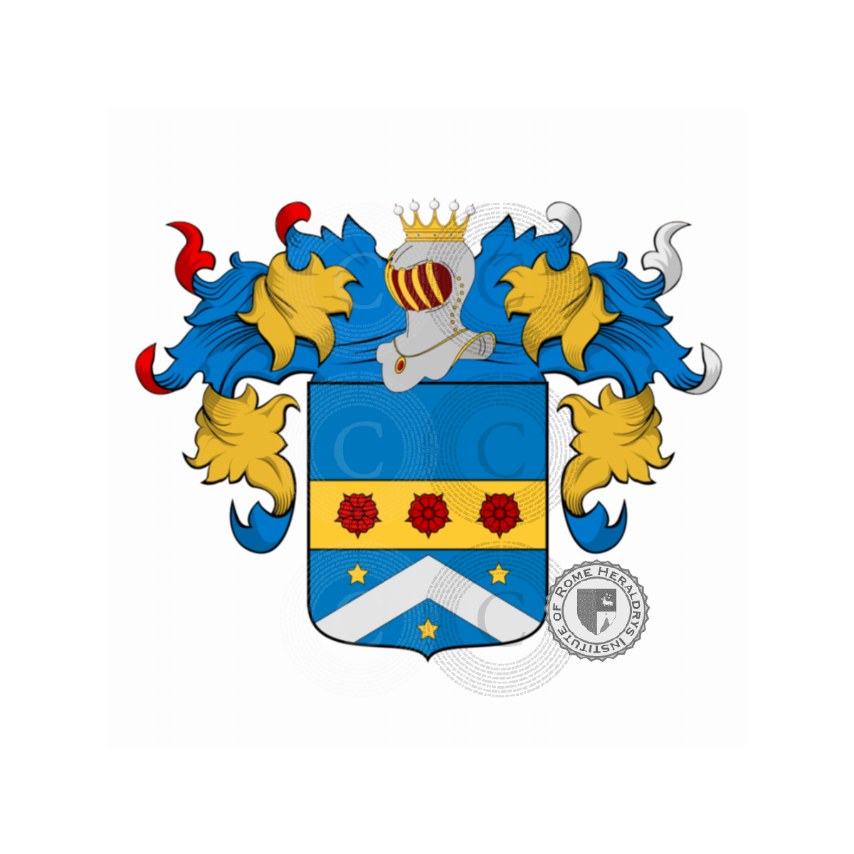 Wappen der FamilieFolco, De Fulchis,Drugalles Foulc,Folchi