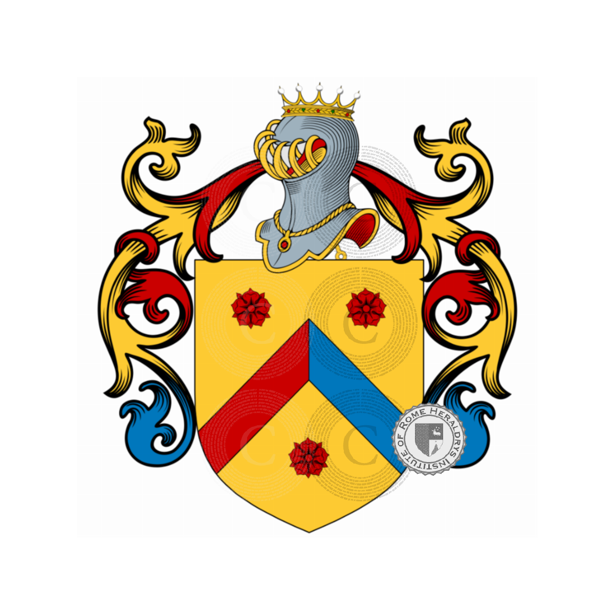 Coat of arms of familyBianchi, Bianchi Buonavita,Bianchi da Staggia,Bianchi del Drago,Bocchi Bianchi,del Bianco