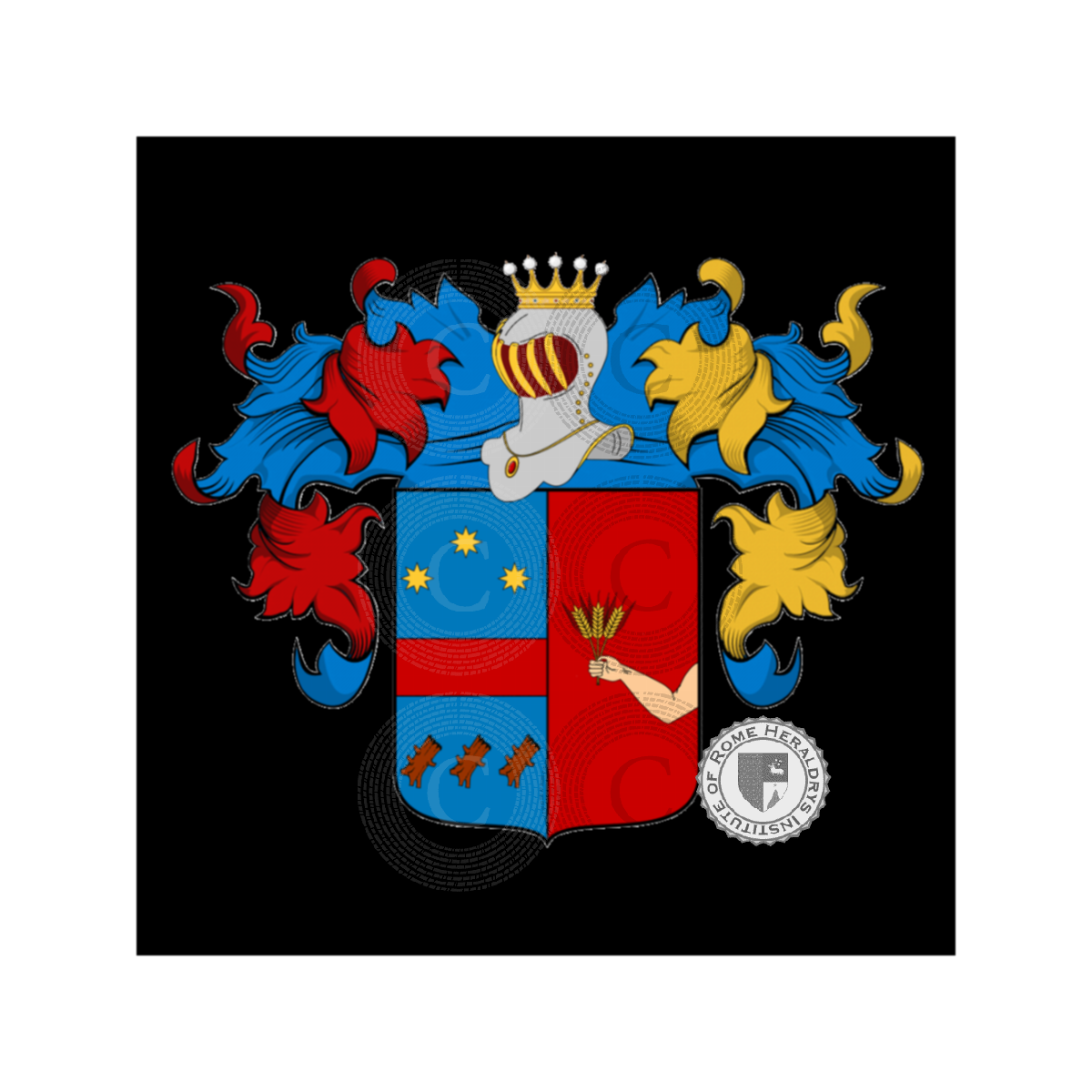 Escudo de la familiaVerzani, da verzano,Verzano