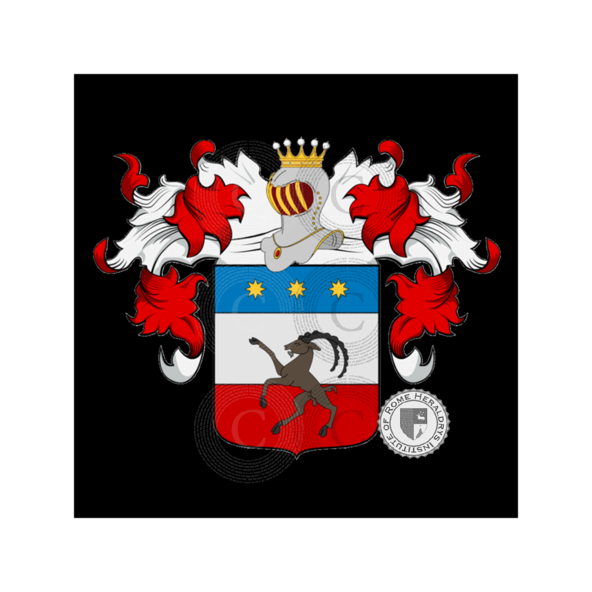 Coat of arms of familyMoschetti, Moschettieri,Moschetto