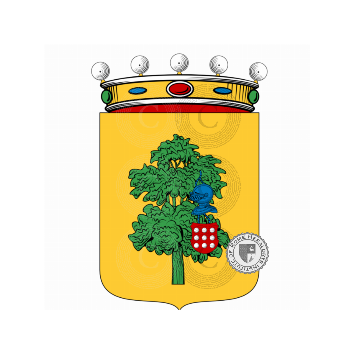 Wappen der Familiedel Olmo, Olmi,Olmo
