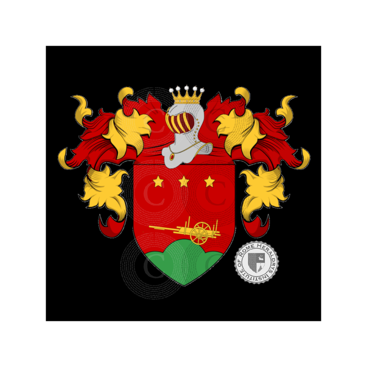 Coat of arms of familyBarocci, Barozzi,Barrocci,Barrocelli