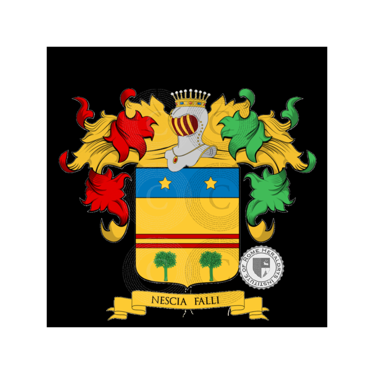 Coat of arms of familyAngrisani, Angrisano,Vergano