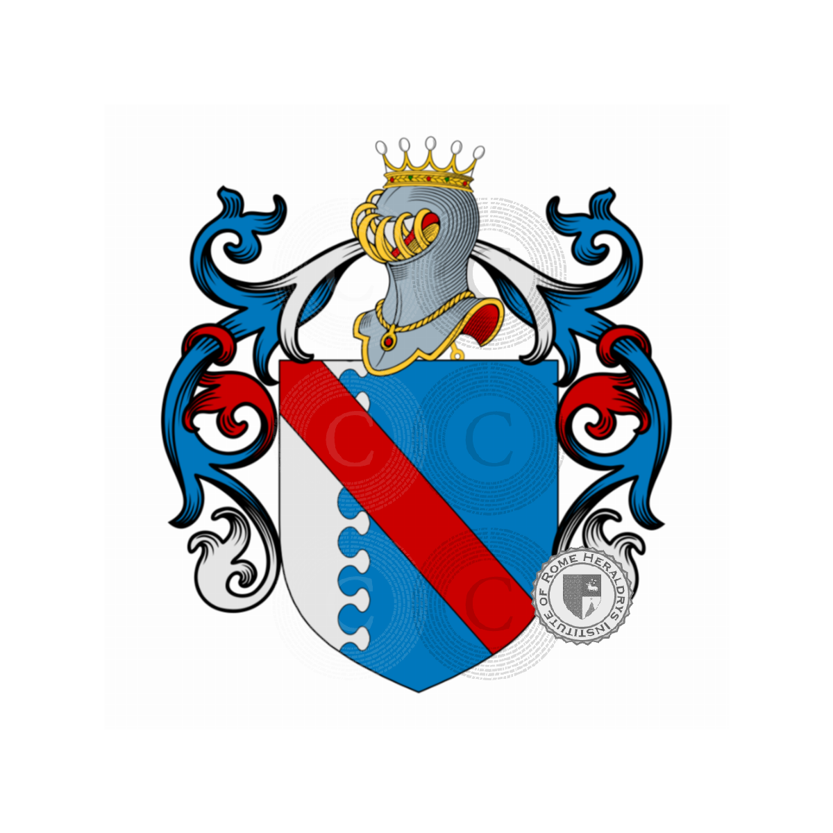 Escudo de la familiaCanella, Canella,Canelli,Cannella