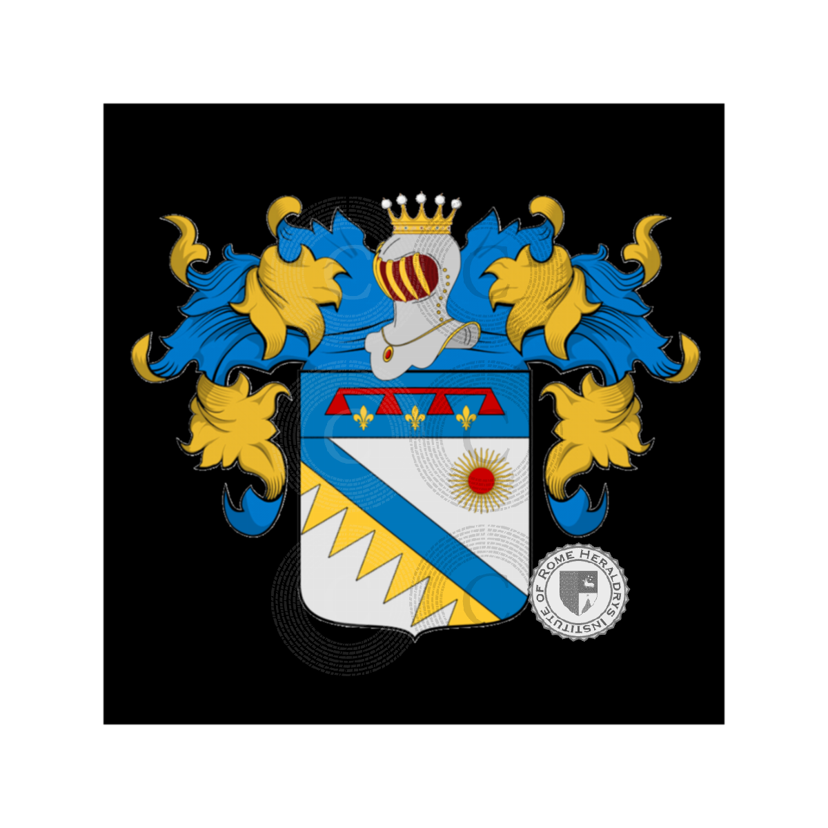Coat of arms of familyBersani, Bersano,Bresciani